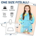 thumbnail image 6 of Catalonia Banana Cat Wearable Blanket Hoodie for Kids, Fleece Snuggy Sweatshirt Pullover, 4-12 Years Boy Girl Gift, 6 of 7