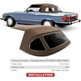 thumbnail image 4 of A-Premium Convertible Soft Top Compatible with Mercedes-Benz R107 Series 380SL 1981-1985, 450SL 1975-1980, 560SL 1986-1989, Convertible, with Plastic Window, 4 of 6
