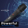 Portable VHF Wireless Microphone System Professional Battery Operated