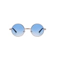 thumbnail image 2 of Round Sunglasses - Small (43mm) Gold Frame / Two-tone Light-Blue Clear Lens, 2 of 6