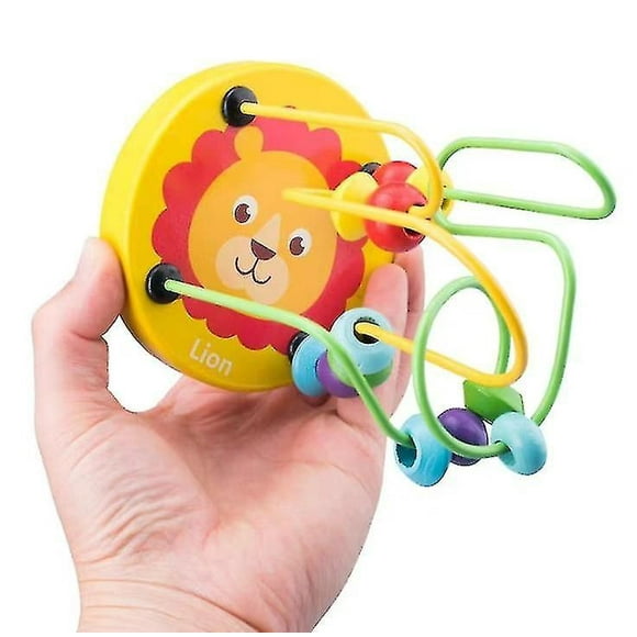 Wooden Bead Maze For Baby,early Childhood Educational Toys,lion - Aespa