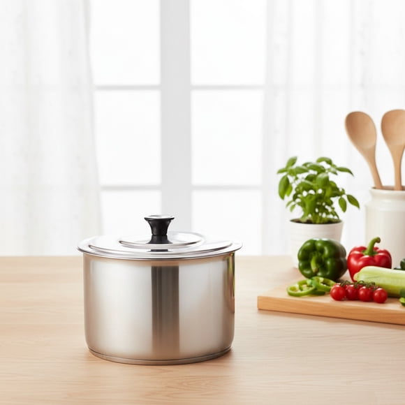 OLLA DE ALUMINIO PURO MESA CALIENTE CONVEXA CON TAPA LA MEXICANA