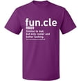 thumbnail image 2 of OXI T-Shirt - Funcle Noun, Basic Casual T-Shirt for Men's and Women Fleece T-Shirt Short Sleeve - Purple 2X-Large, 2 of 3