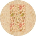 thumbnail image 1 of Ahgly Company Machine Washable Indoor Round Transitional Golden Blonde Gold Area Rugs, 3' Round, 1 of 1