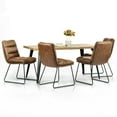 thumbnail image 2 of Homy Casa 5 Piece Dining Room Set - Rectangular Dining Table and 4 Industrial Side Chairs for 4 Person, 2 of 12