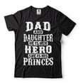 thumbnail image 2 of Mens Dad And Daughter Shirt Father Daughter Shirt He Is Her Hero And She is His Princess Shirt (4X-Large Grey), 2 of 6