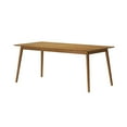 thumbnail image 3 of Plank+Beam 72" Mid Century Modern Dining Table, Solid Wood Kitchen & Dining Room Table for 6, Pecan, 3 of 7