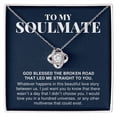thumbnail image 2 of To My Soulmate Gift, Beautiful Love Story, Romantic Love Knot Necklace, 2 of 9