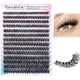 thumbnail image 2 of Lash Clusters 280 piezas de pestañas individuales DIY extensión de pestañas 50D 0.354-0.630 in Mix D Curl pestañas extensión de pestañas para autoaplicación en casa (5D-0.07D-9-16MIX), 2 of 4