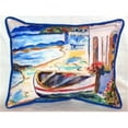 thumbnail image 1 of Betsy Drake HJ961 Sicilien Rive Intérieure et Extérieure Jeter Oreiller- 16 x 20 Po., 1 of 1
