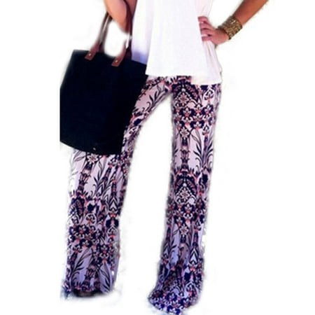 Women Baggy Harem Pants Hippie Wide Leg Gypsy Boho Long
