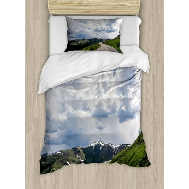 Travel Duvet Cover Set Yellowstone National Park Wyoming Decorative Bedding With Pillow Shams Olive Green Dark Eggshell Reseda And Sky Blue By Ambesonne Com - Olive Green And Blue Bedding Travel Duvet Cover Set Yellowstone National Park Wyoming Decorative Bedding With Pillow Shams Olive Green Dark Eggshell Reseda And Sky Blue By Ambesonne Com - Olive Green And Blue Bedding
