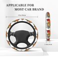 thumbnail image 3 of Gaeub It'S Fall Y'All Breathable Stretch Elastic Steering Wheel Cover, Cool in Summer and Warm in Winter, Universal 15 inch, 3 of 6