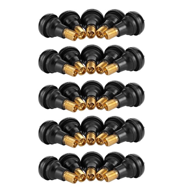 Válvula De Neumático Vástagos de válvula de neumático sin cámara de goma a presión TR412 para motocicleta de coche (25 piezas) Sywqhk Accesorios para autos y motos