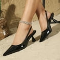 thumbnail image 4 of Women's Fashion Pointed-Toe Ankle Strap Stiletto Heel Sandals, 4 of 5