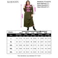 thumbnail image 5 of Women's Plus Size Long Dress Short Sleeve V Neck Empire Waist Beach Party Dresses, 5 of 5
