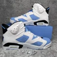 thumbnail image 2 of Ni - ke Air Jordan 6 Retro UNC University Blue Size 10.5 Men Sneakers CT8529-410, 2 of 5