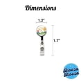 thumbnail image 4 of Music Notes Musical Musician Retractable Reel ID Badge Key Card Name Tag Holder with Clip, 4 of 7