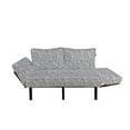 thumbnail image 2 of Black and White Futon Couch, Hand Drawn Roses Spiral Flower Outlines Monochrome Illustration, Daybed with Metal Frame Upholstered Sofa for Living Dorm, Loveseat, Black White, by Ambesonne, 2 of 4