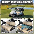 thumbnail image 4 of Yuyamidu Sea Turtle Golf Cart Seat Covers Beach Golf Cart Seat Towel Blanket with Pockets Fits in Club Car More 2 Person Seats Golf Carts, 4 of 7