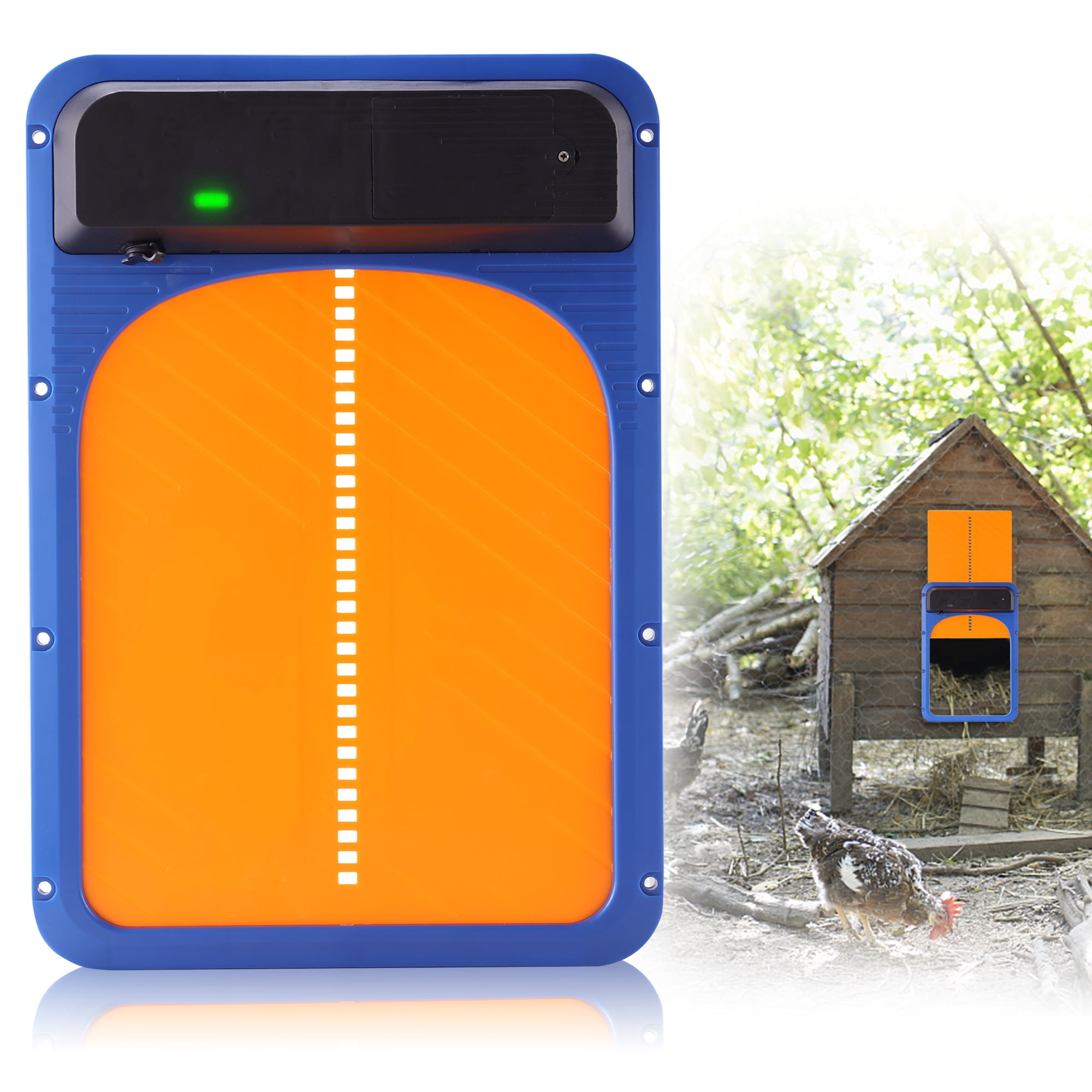 New 2023 Upgraded Automatic Chicken Coop Door Full Aluminum Door Light