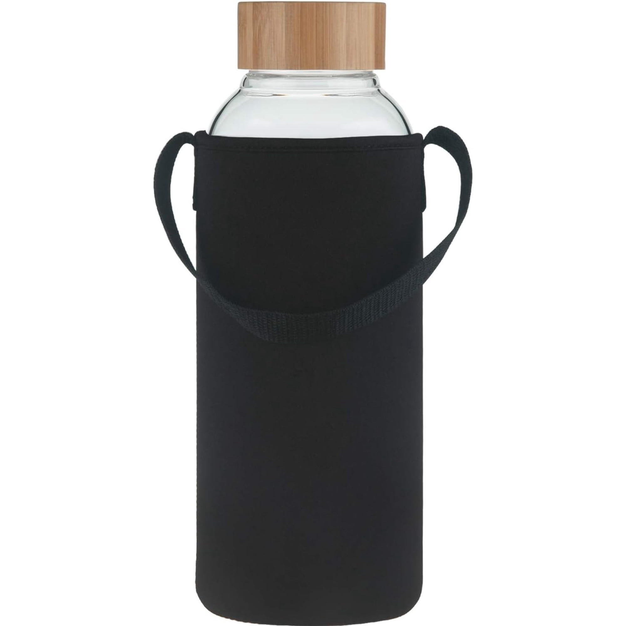 48 oz Borosilicate Glass Water Bottle with Lid with Neoprene Sleeve