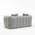 thumbnail image 6 of Aukfa 65" Compressed Loveseat Sofa for Living Room,No Assembly Required, 2 Pillow, Chenille, Gray, 6 of 8