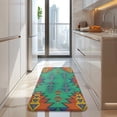thumbnail image 4 of Symmetric Geometric Pattern Kitchen Rug Mat,Kitchen Runner Rugs Non Skid Washable,Decorative Kitchen Floor Mats for Kitchen,Sink,Laundry,17"x47.2", 4 of 7