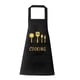 thumbnail image 2 of Cocina de moda Delantales de cocina Babero a prueba de aceite con bolsillos Delantal impermeable para adultos la , negro Negro B 1, 2 of 7