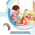 thumbnail image 3 of Niños pequeños niños bebé niños satinado hinchado estampado elasticidad de moda sombrero cabeza cabeza cabeza turbans satin satin tapa de dormir leopardo estampado Inevent AP008219-11, 3 of 6
