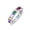 Multi-color, variant on Bling Jewelry Womens Cubic Zirconia Cocktail Statement Ring: Emerald Cut Baguette CZ Eternity Band