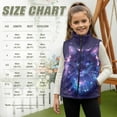thumbnail image 7 of Uorisanigo Girls Boys Zippered Vest Warm Outwear Lightweight Kids Stand Up Collar Jacket Purple Shiny Cat Vest Trendy Clothing Sleeveless Full Zipper Jacket for Fall & Winter, 7 of 7