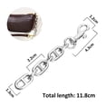 thumbnail image 2 of 2pcs Purse Strap Extender Bag Extender Chain for Shoulder Bag Metal Chain Strap Extender Replacement Bag Extender Accessory, 2 of 5