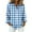 Blue, variant on Dress Shirts for Women, Audhol Women's Fashion Casual Printed Button Long Sleeve Shirts Tops Collared Shirts for Women Black, L