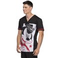 thumbnail image 6 of Tooniforms Disney Men's V-Neck Medical Scrub Top TF707, 6 of 7
