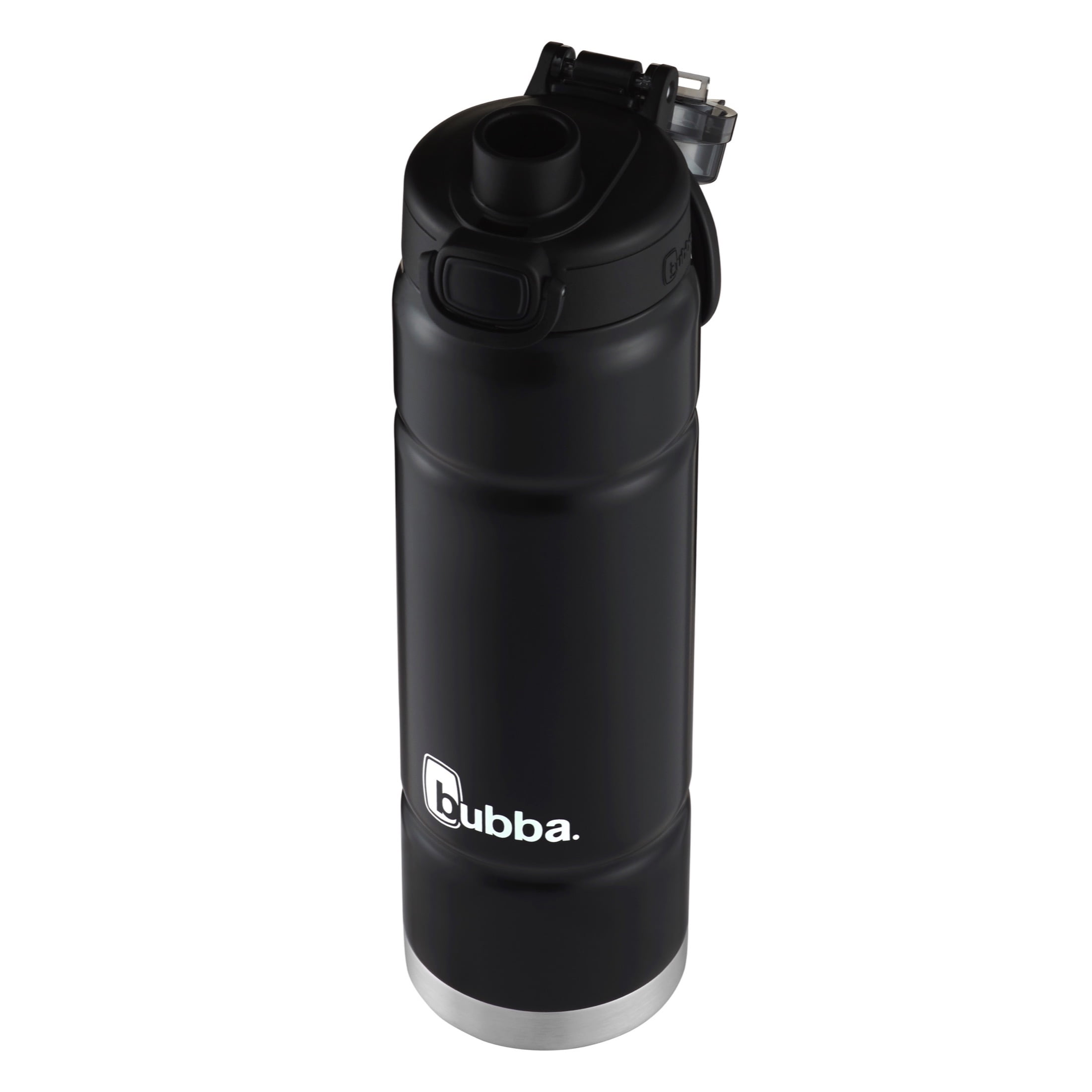 Bubba Trailblazer 24 oz Licorice and Silver Stainless Steel Water Bottle with Wide Mouth Lid