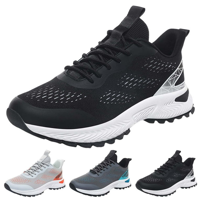 Durtebeua Wide Extra Wide Mens Golf Shoes Professional Outdoor Waterproof Spiked Golf Shoes for Men Black 9
