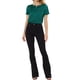 thumbnail image 2 of CAMISAS HENLEY CASUAL PARA MUJER INSPIRADAS CHIC, CON PLEATS, CUELLO REDONDO Y MANGAS ABULLONADAS, AZUL VERDE, TAMAÑO S, 2 of 5