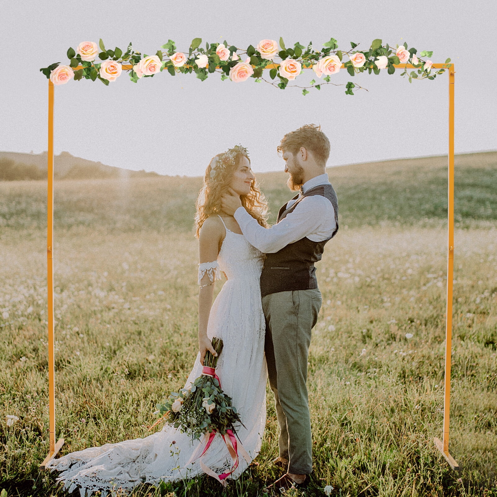 6.6ft Large Balloon Arch Set Stand Base Frame Kit Birthday Wedding Party Decoration