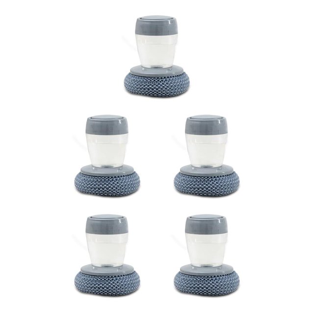 Wosthever Suministros de limpieza Utensilios de cocina Líquido de Presione hacia fuera Material de PET Dispensador de jabón Cepillo de palma para Añadir PET líquido 5piezas Wosthever CBP192238