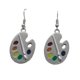 thumbnail image 5 of unbranded Pendientes Elegantes Para Mujer Con Colgante De Tablero Pigmentado Romántico Y Colores Variados, 5 of 8