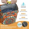 thumbnail image 3 of Cooler Backpack Mandala Ethnic Zen Pattern, Leak Proof Lunch Backpack, Tribal Abstract Floral Design Bag for Outdoor Beach Camping, 3 of 6