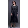 thumbnail image 3 of Bimba Block Women Long Sleeve SmockedÂ&nbsp;DressÂ&nbsp;Round Neck Ruffle Summer Maxi-XX-Large, 3 of 5
