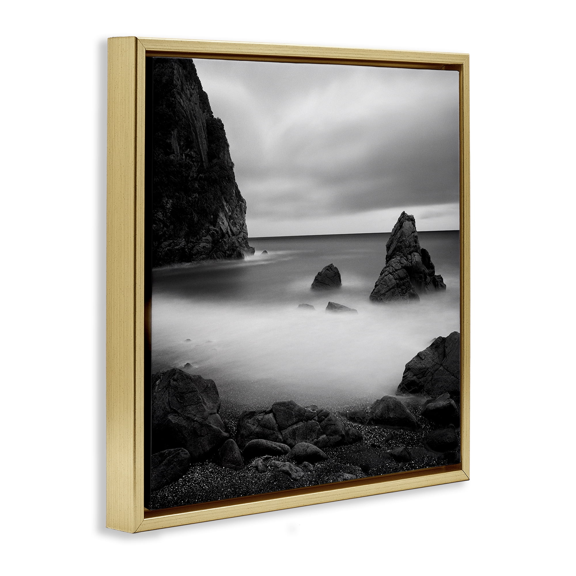 Stupell Industries Clear To The Horizon Gold Framed Floater Canvas Wall Art, design by Chip Forelli