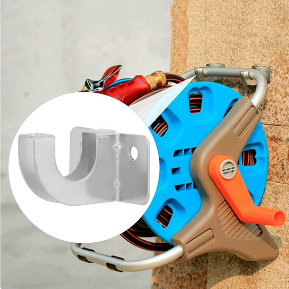 Kritne Garden Portable Hose Pipe Reel Holder Metal Rack Hanger Wall-Mounted Watering Hose Hook, Hosepipe Hook,Hose Pipe Holder