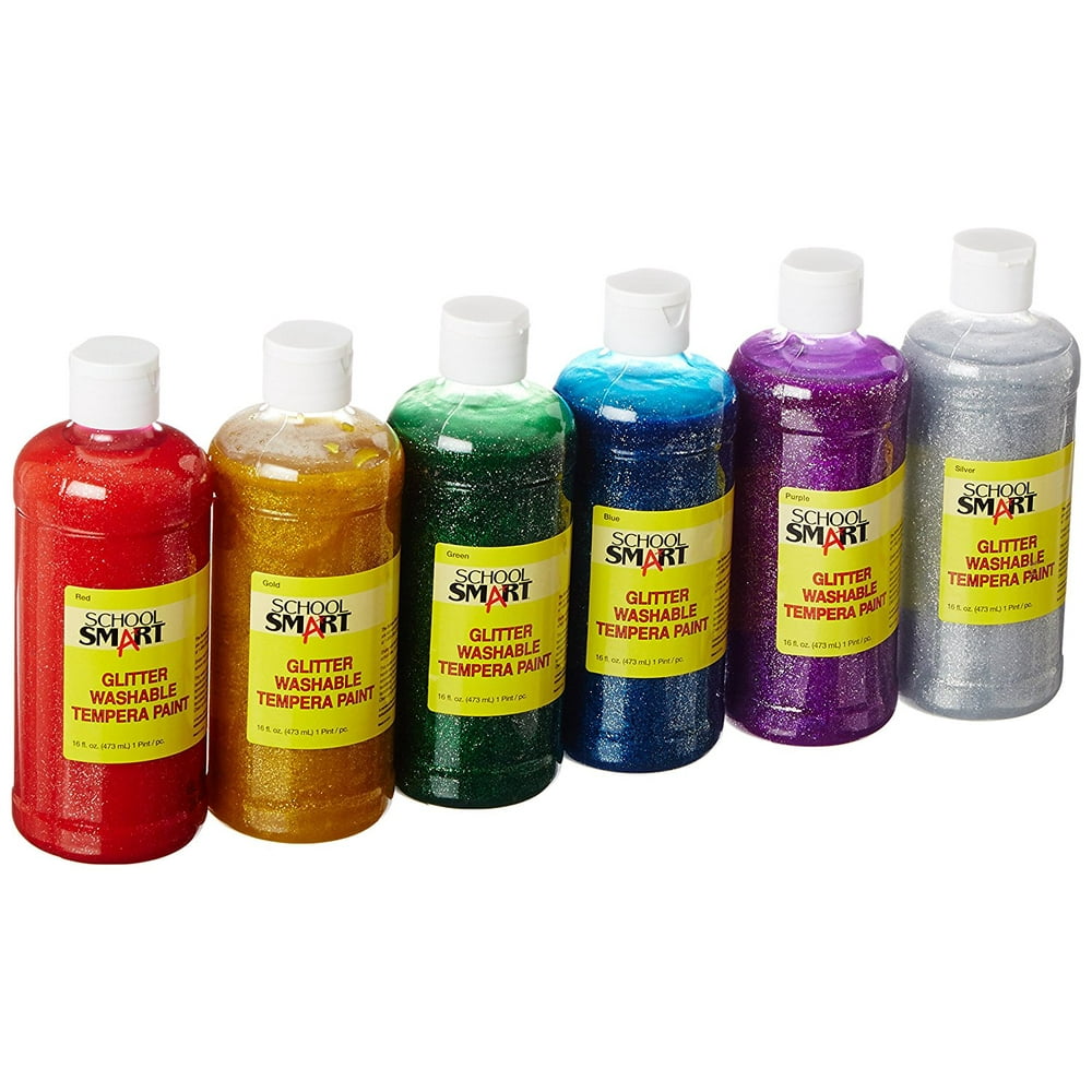 1439241 Washable Tempera Paint Set, 1 pint Plastic Bottle, Assorted