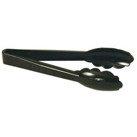 Crestware Tong,Black,12 in. L,Plastic PCT12BK