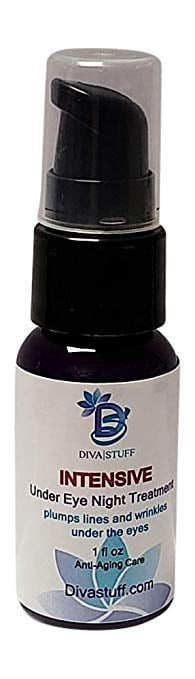 Intensive Under Eye  Night Treatment For Wrinkles, Crepey Skin & Fine Lines Under The Eyes, w/ Hyaluronic Acid, Eggplant Extract, Dragons Blood Extract, Carrot Cells, Jamaican Black Castor Oil & More