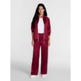 thumbnail image 3 of Madden NYC Women's Satin Track Jacket with Racing Stripes, Sizes XXS-XXL, 3 of 6