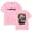 Pink, variant on Terrifier T-shirt Cool Printed Role Playing Neutral Round Neck Short Sleeve Fashion Trendy Clothing